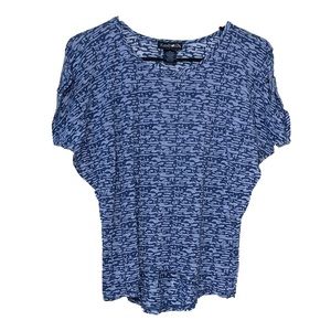 KANDY KISS Girls Blue Short Sleeve Shirt Size XL 14/16